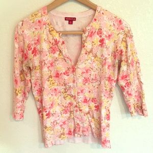 Final price-3/4 Sleeve Pink Sweater